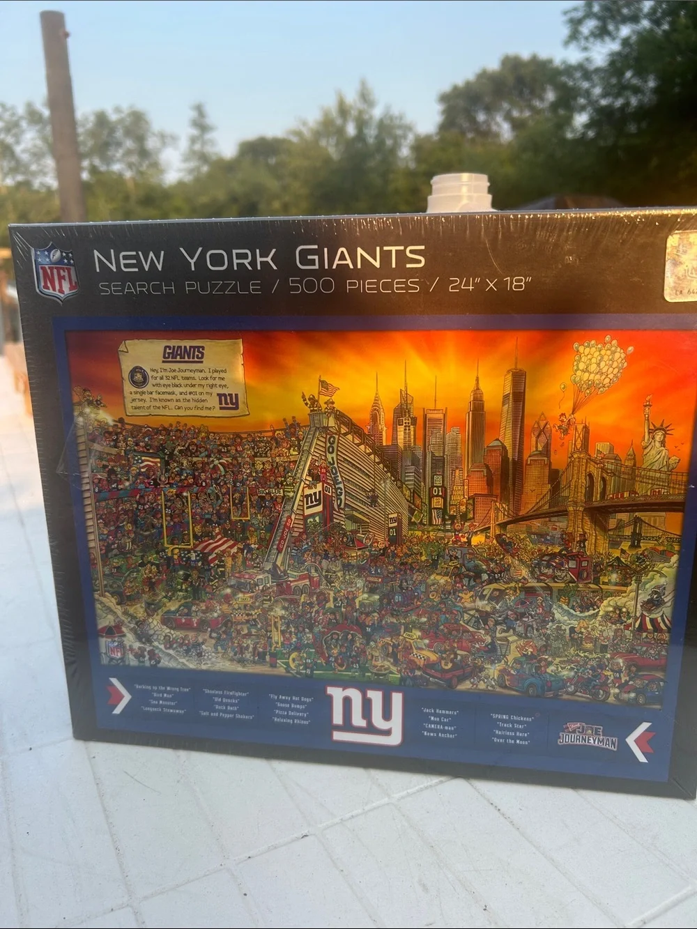 NFL New York Giants Puzzle - Orange & Blue Artwork New In Sealed Box